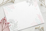 greeting card with flowers