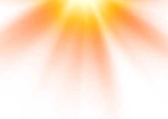 Wall Mural - Special lens flare effect on transparent background, camera special flares rays effect, sun rays or sun flare effect realistic, png file
