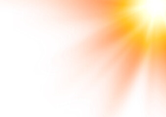 Wall Mural - Special lens flare effect on transparent background, camera special flares rays effect, sun rays or sun flare effect realistic, png file
