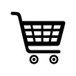 © FryArt - Minimalist Black Shopping Cart Icon Simple Design for Commerce and Retail