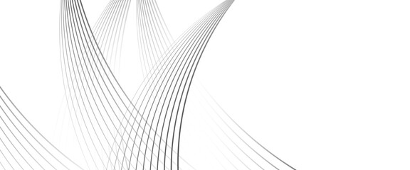 Wall Mural - Vector dynamic elegant curves wave line for background