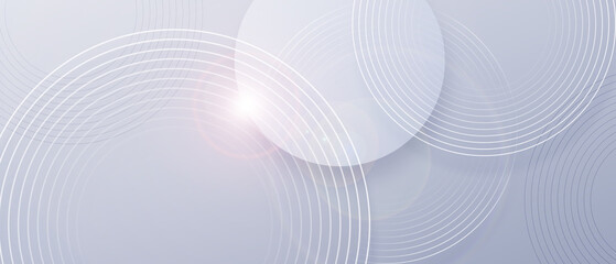 Wall Mural - Abstract grey modern background with circle elements