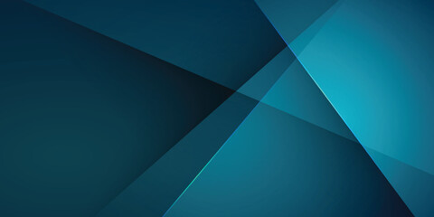 Wall Mural - Abstract dark blue background with geometric transparent lines for business presentation design or wallpaper illustration vector template banner concept
