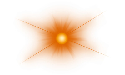 Wall Mural - Special light effects overlay png, lens flare effect sparkling on transparent background 