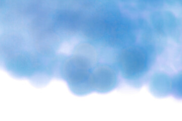Wall Mural - Blue glowing blur light leak effect on transparent background. Abstract soft gradient with luminous streaks and smooth glow for overlays and highlights