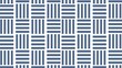 © Ibnu - Seamless geometric pattern featuring a repeating block design of vertical and horizontal stripes in shades of blue and white