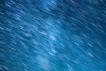 Wall Mural - Star Trails of Milky Way Galaxy at 50mm in Southwest Sky Over Sierra Nevada Mountains Astrophotography in California USA
