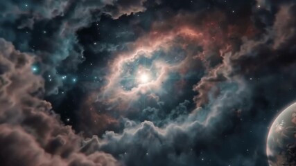 Wall Mural - Nebula Galaxy Space Art Cosmic Cloud Universe Starfield