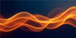 © Foysal - Abstract colorful wave smoke design with fire light glow effect motion and curve line pattern on black backgrounds