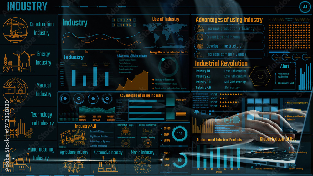 Stock-Foto „Explore a detailed visual representation of industry trends ...