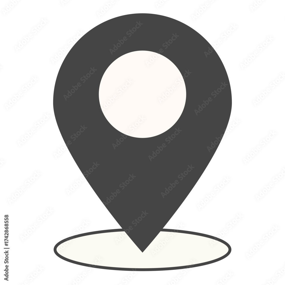 場所を示す位置アイコン素材 Stock Vector | Adobe Stock