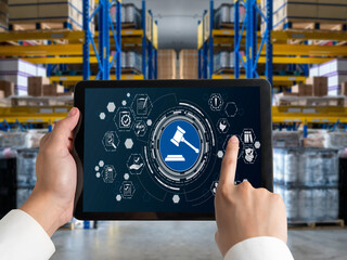 Wall Mural - Compliance system for modish online corporate business to meet quality standard