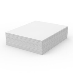 Wall Mural - A simple white box on white background
