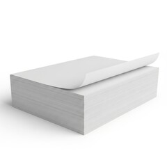 Wall Mural - A plain white box on white background
