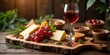 © Maruf - Gourmet Cheese Platter with Red Wine and Grapes