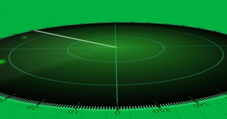 Wall Mural - animation of radar with spots moving on transparent background