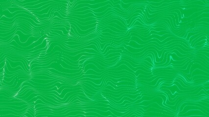 Wall Mural - Animation of green light trail mesh moving on transparent background