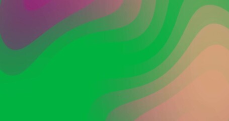 Wall Mural - Animation of glowing pink light wave moving on transparent background