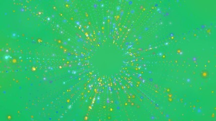 Wall Mural - Animation of blue and yellow light trails moving on transparent background