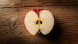 © isannoer - sliced ​​apples on a wooden table