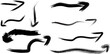 © MDTANBIR - Collection of Hand Drawn Brush Stroke Arrows Pointing in Various Directions