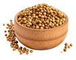 © Jame - Dried Coriander Seeds in Wooden Bowl