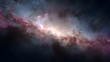 © rehan - Illuminated expanse of the cosmic galaxy, showcasing nebulous celestial bodies and vibrant pink and purple hues, interspersed with stellar clusters against a dark, atmospheric backdrop, offering a...