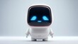 © MKS - A charming and affable robotic AI companion set against a transparent background with smart home automation