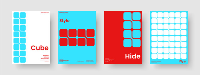 Wall Mural - Creative Report Design. Isolated Business Presentation Template. Modern Poster Layout. Background. Book Cover. Banner. Flyer. Brochure. Advertising. Leaflet. Journal. Notebook. Portfolio. Handbill