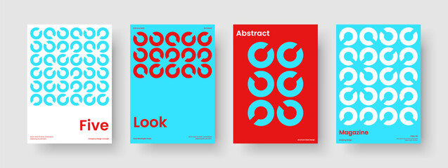 Wall Mural - Isolated Business Presentation Layout. Creative Brochure Design. Geometric Poster Template. Report. Flyer. Book Cover. Banner. Background. Notebook. Handbill. Portfolio. Advertising. Magazine