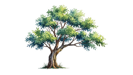 Wall Mural - Top View Green Trees Vector Set – Botanical Elements for Outdoor Plan, Map, and Architecture Drawing