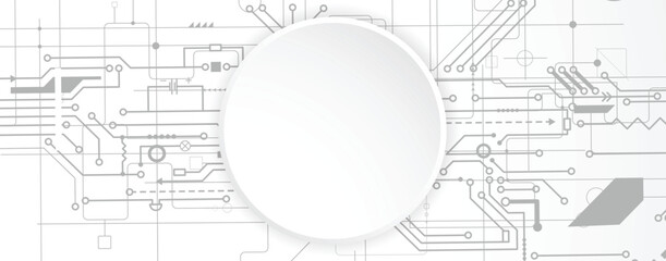 Abstract circuit technology advanced digital ecosystem of interconnected smart nodes