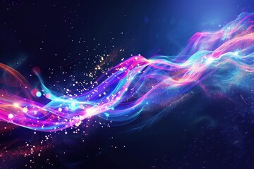 Wall Mural - Abstract high speed light trails backgrounds abstract outdoors.