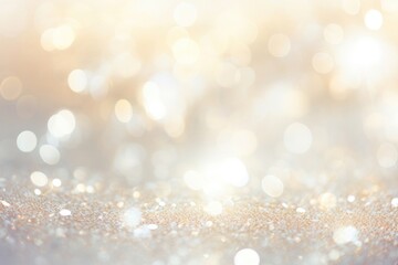 Wall Mural - Glitter lights background light white glitter backgrounds defocused.
