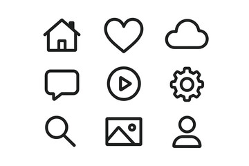 Uniform Icon Layout. Equal spacing between icons and equal margins on the edges. Uniform icon size across the