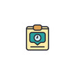 © ShiningPixel - Clipboard with profile photo symbolizing document record, personal data, or employee registration.
