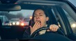 © Gieng - Drowsy Driver in Car.