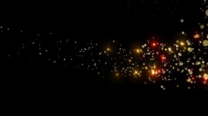 Wall Mural - yellow holiday new year decoration particles background