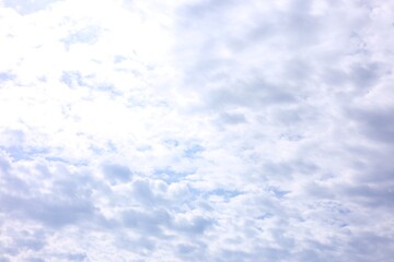 Wall Mural - beautiful blue sky with clouds on sunny day