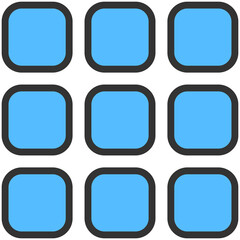 blue apps icon