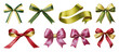 © Rawpixel.com - PNG Colorful decorative ribbon bows, element set on transparent background