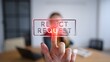 © MD AL AMIN - Person s finger pressing a glowing red reject request button on a screen