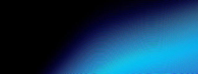 beautiful abstract wave technology black background with blue light digital effect corporate concept