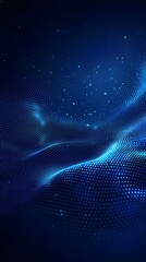 Canvas Print - Grainy Blue Gradient Background with Texture and Noise Effect