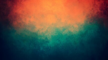 Canvas Print - Abstract Dark Blurred Background with Color Gradient and Grainy Texture