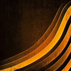 Canvas Print - Dark Grainy Background with Glowing Yellow and Orange Texture