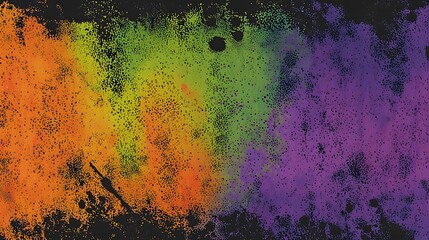 Canvas Print - Vibrant Abstract Color Gradient Background with Grainy Texture