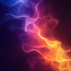 Canvas Print - Vibrant Gradient Background with Orange, Purple, and Blue Hues