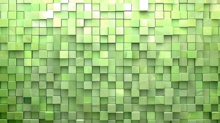 Canvas Print - Green Pixel Background Concept for Games and Digital Design