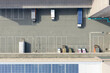 © Lawren Lu/Stocksy - Aerial View of a Commercial Building with Solar Panels